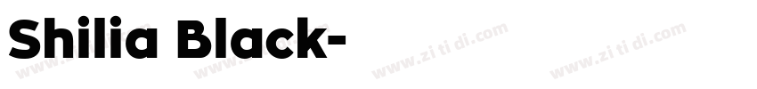 Shilia Black字体转换